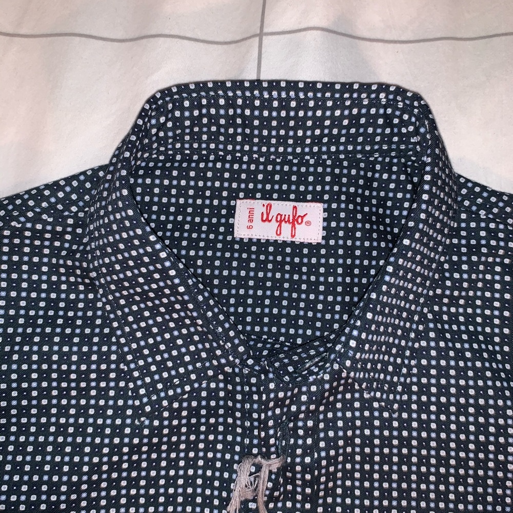 il gufo Boys Dress Shirt NWT Size 6